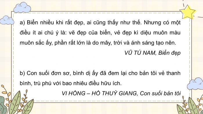 Giáo án điện tử Tiếng Việt 5 cánh diều Bài 12: Luyện tập tả phong cảnh (Viết mở bài)