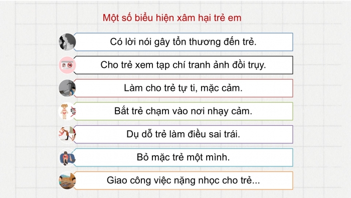 Giáo án điện tử Đạo đức 5 chân trời Bài 10: Em nhận diện biểu hiện xâm hại