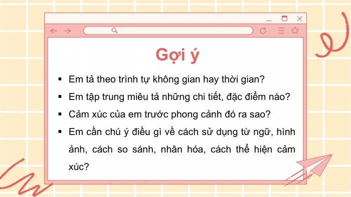 Giáo án điện tử Tiếng Việt 5 cánh diều Bài 13: Luyện tập tả phong cảnh (Viết thân bài)