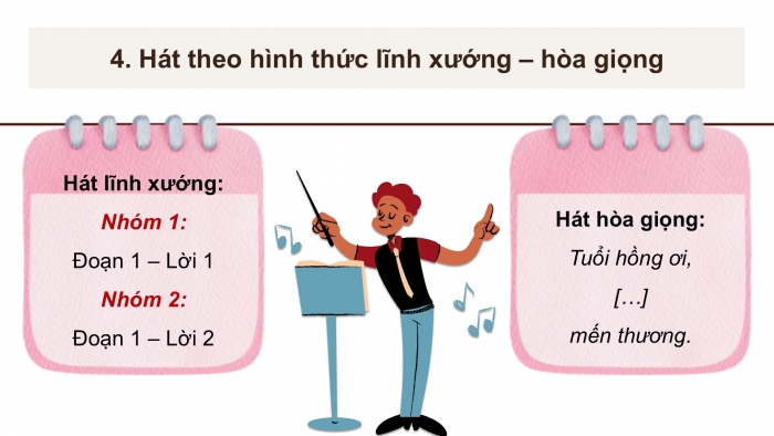 Giáo án điện tử Âm nhạc 5 kết nối Tiết 24: Ôn bài hát Tuổi hồng ơi, Nhạc cụ Nhạc cụ thể hiện tiết tấu và nhạc cụ thể hiện giai điệu