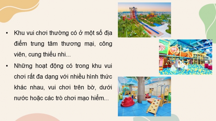 Giáo án điện tử Mĩ thuật 5 chân trời bản 2 Bài 13: Khu vui chơi