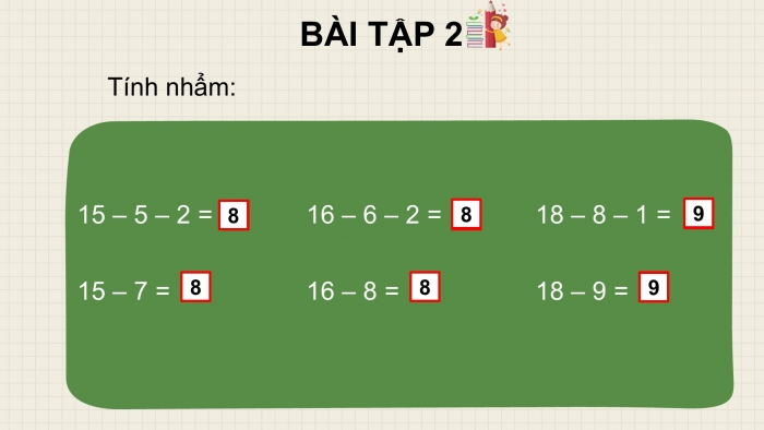 Giáo án PPT Toán 2 cánh diều bài Luyện tập (Chương 1 tr. 34)