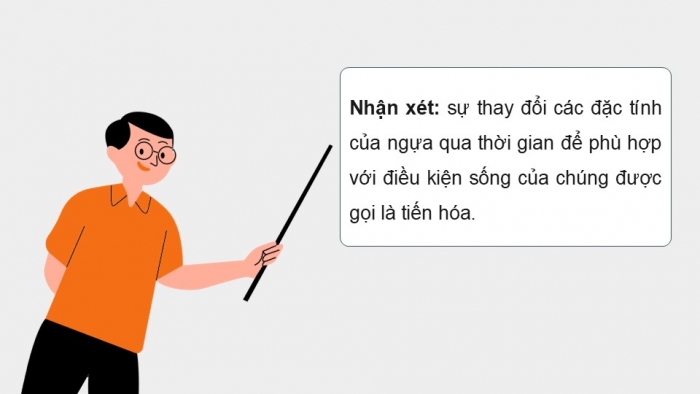 Giáo án điện tử KHTN 9 kết nối - Phân môn Sinh học Bài 49: Khái niệm tiến hóa và các hình thức chọn lọc