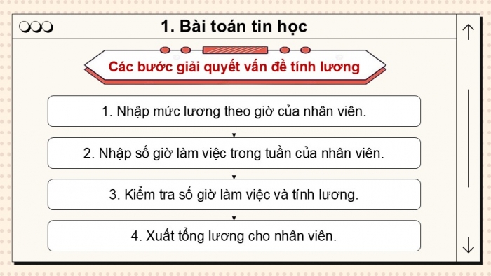 Giáo án điện tử Tin học 9 kết nối Bài 15: Bài toán tin học