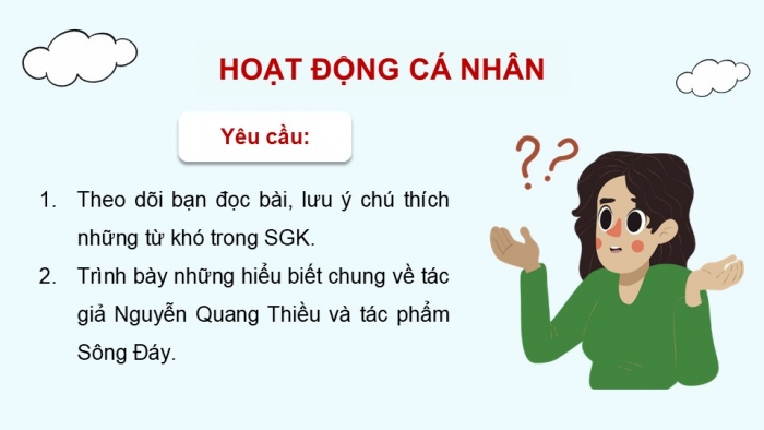 Giáo án điện tử Ngữ văn 9 chân trời Bài 10: Sông Đáy (Nguyễn Quang Thiều)