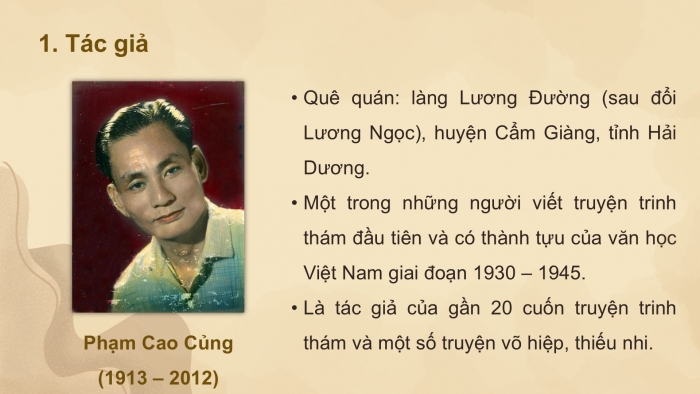 Giáo án PPT dạy thêm Ngữ văn 9 Chân trời bài 7: Ngôi mộ cổ (Phạm Cao Củng)