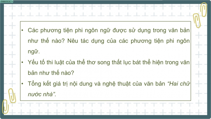 Giáo án PPT dạy thêm Ngữ văn 9 Chân trời bài 8: Hai chữ nước nhà (Trần Tuấn Khải)