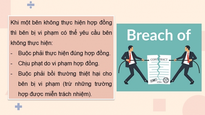 Giáo án điện tử Kinh tế pháp luật 12 kết nối Bài 16: Nguyên tắc cơ bản của Tổ chức Thương mại thế giới và hợp đồng thương mại quốc tế (P2)