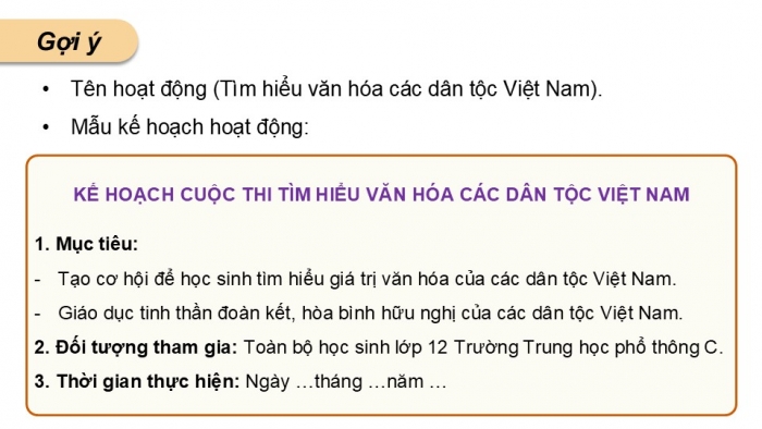 Giáo án điện tử Hoạt động trải nghiệm 12 chân trời bản 1 Chủ đề 6: Tham gia xây dựng và phát triển cộng đồng (P2)