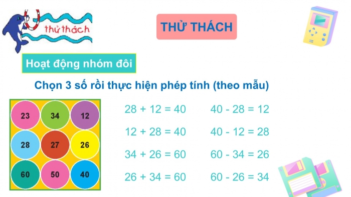 Giáo án PPT Toán 2 chân trời bài Ôn tập phép cộng và phép trừ (tập 1)