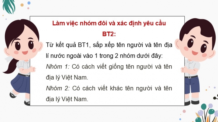 Giáo án điện tử Tiếng Việt 5 kết nối Bài 25: Cách viết tên người và tên địa lí nước ngoài