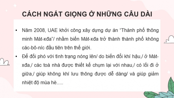 Giáo án điện tử Tiếng Việt 5 kết nối Bài 30: Thành phố thông minh Mát-xđa