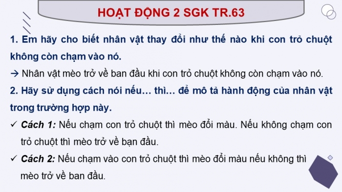 Giáo án điện tử Tin học 5 kết nối Bài 13: Cấu trúc rẽ nhánh