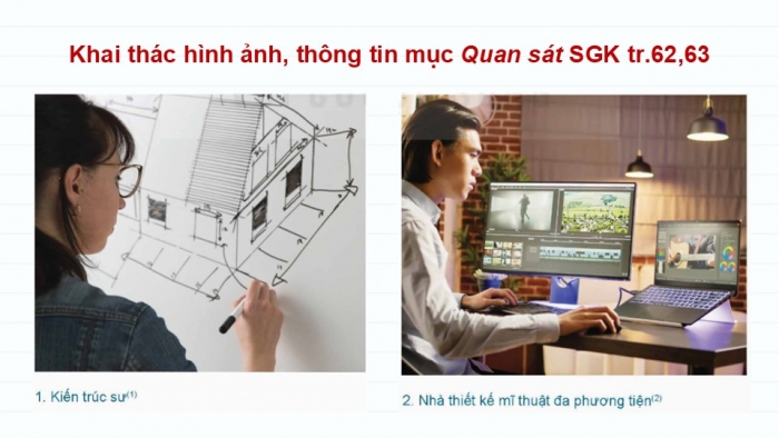 Giáo án điện tử Mĩ thuật 9 kết nối Bài 15: Ngành, nghề liên quan đến mĩ thuật ứng dụng