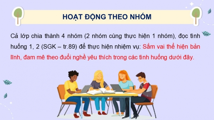 Giáo án điện tử Hoạt động trải nghiệm 12 kết nối Chủ đề 10 Tuần 4