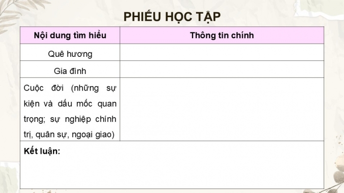 Giáo án PPT dạy thêm Ngữ văn 12 Cánh diều bài 6: Nguyễn Ái Quốc – Hồ Chí Minh – Cuộc đời và sự nghiệp