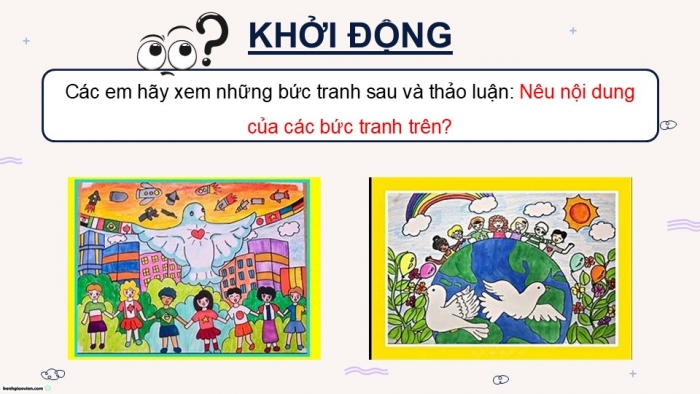 Giáo án điện tử Tiếng Việt 5 cánh diều Bài 16: Biểu tượng của hoà bình