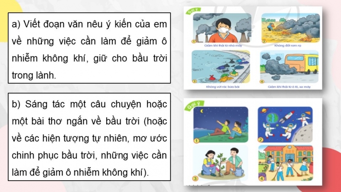 Giáo án điện tử Tiếng Việt 5 cánh diều Bài 17: Bầu trời của em, Vì sao có cầu vồng?