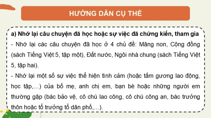 Giáo án điện tử Tiếng Việt 5 cánh diều Bài 19: Ôn tập cuối năm học (Tiết 2)