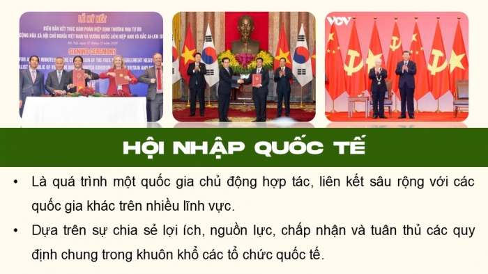 Giáo án điện tử chuyên đề Lịch sử 12 kết nối CĐ 3 Phần 1: Một số khái niệm (Hội nhập quốc tế)