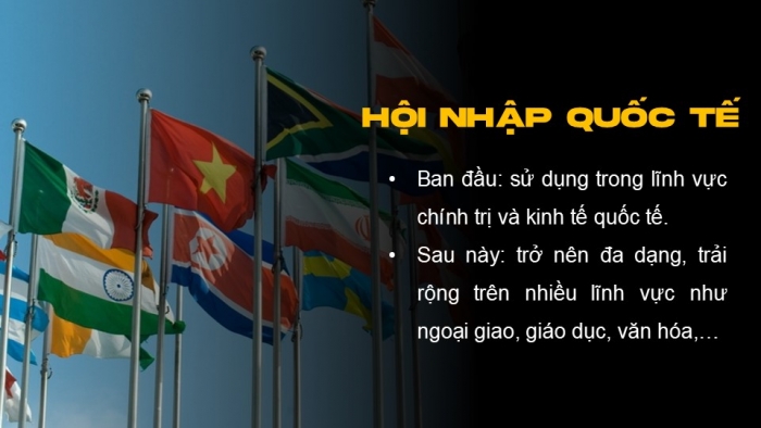 Giáo án điện tử chuyên đề Lịch sử 12 cánh diều CĐ 3 Phần I: Một số khái niệm (Hội nhập quốc tế)