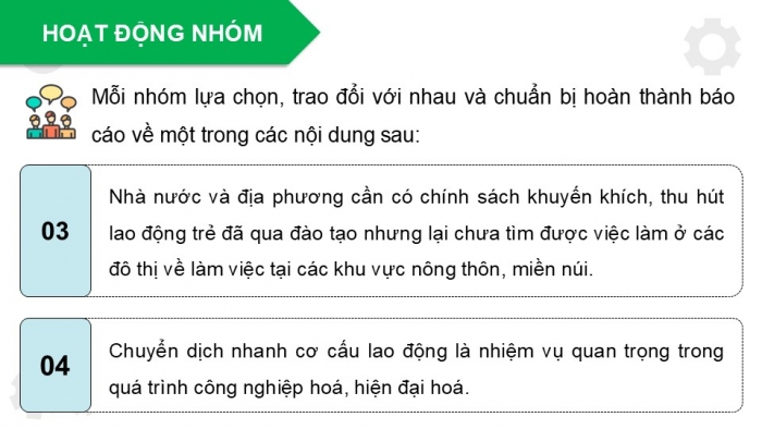 Giáo án điện tử Hoạt động trải nghiệm 12 chân trời bản 1 Chủ đề 8: Sẵn sàng học tập và lao động (P3)