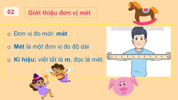 Giáo án PPT Toán 2 chân trời bài Mét