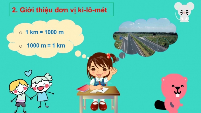 Giáo án PPT Toán 2 chân trời bài Ki-lô-mét