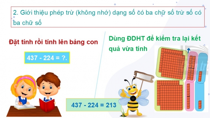 Giáo án PPT Toán 2 chân trời bài Phép trừ không nhớ trong phạm vi 1 000