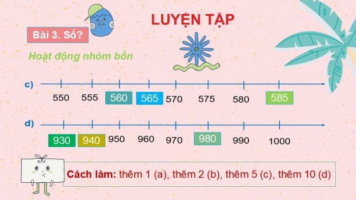 Giáo án PPT Toán 2 chân trời bài Ôn tập các số trong phạm vi 1 000