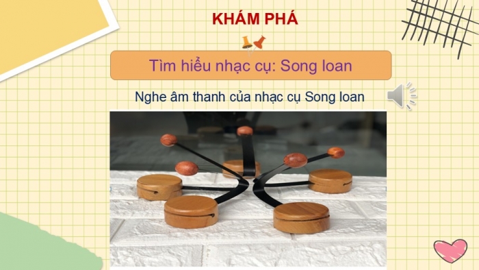 Giáo án PPT Âm nhạc 2 kết nối Tiết 6: Ôn tập bài hát Con chim chích choè, Nhạc cụ song loan