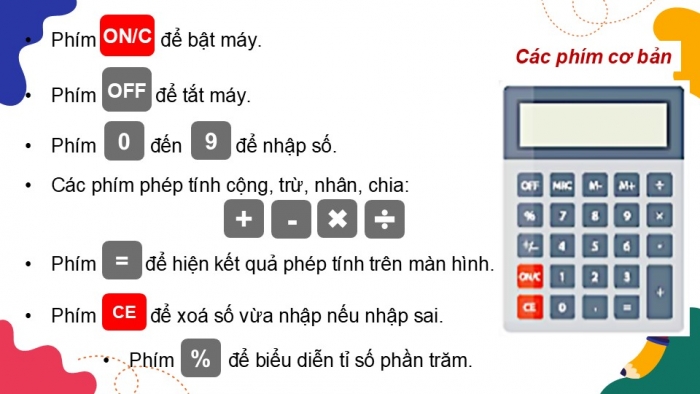 Giáo án điện tử Toán 5 kết nối Bài 42: Máy tính cầm tay