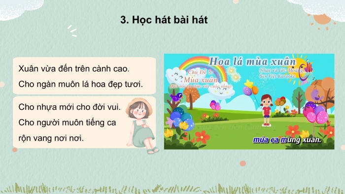 Giáo án PPT Âm nhạc 2 kết nối Tiết 19: Học bài hát Hoa lá mùa xuân