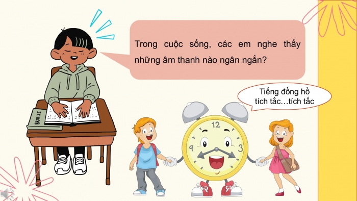 Giáo án PPT Âm nhạc 2 cánh diều Tiết 21: Ôn tập bài hát: Bắc kim thang, Vận dụng – Sáng tạo Phân biệt âm thanh dài – ngắn