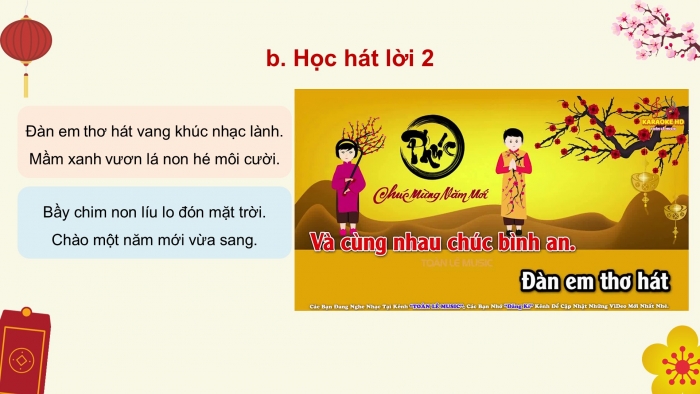 Giáo án PPT Âm nhạc 2 chân trời Tiết 2: Hát Một năm mới bình an