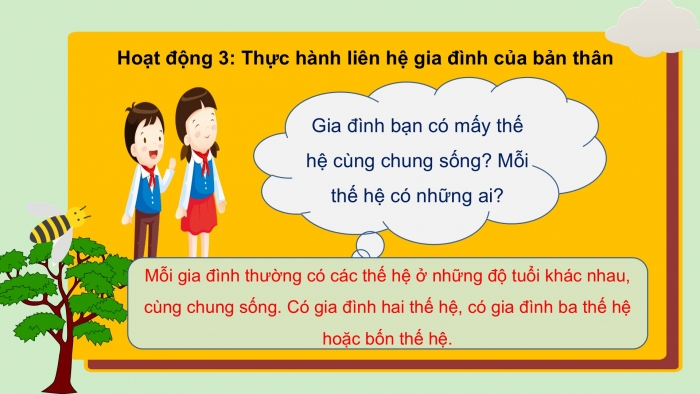 Giáo án PPT Tự nhiên và Xã hội 2 chân trời Bài 1: Các thế hệ trong gia đình