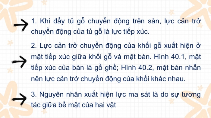 Giáo án PPT KHTN 6 chân trời Bài 40: Lực ma sát