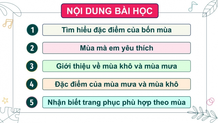 Giáo án PPT Tự nhiên và Xã hội 2 chân trời Bài 26: Các mùa trong năm