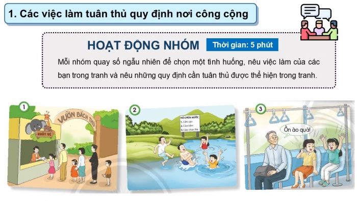 Giáo án PPT Đạo đức 2 chân trời Bài 15: Thực hiện quy định nơi công cộng