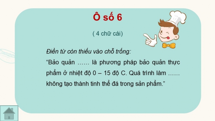 Giáo án PPT Công nghệ 6 cánh diều Ôn tập chủ đề 2