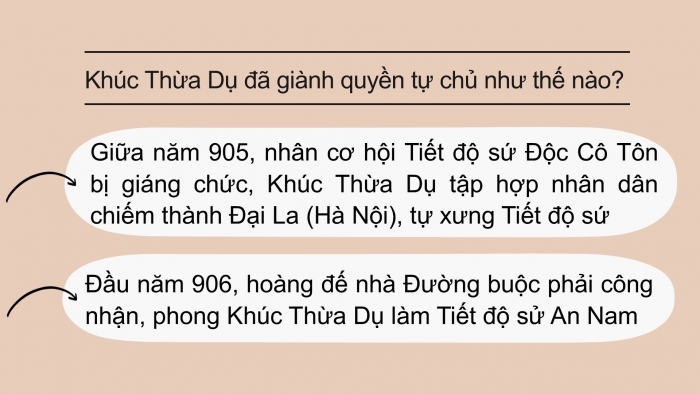 Giáo án PPT Lịch sử 6 cánh diều Bài 17: Bước ngoặt lịch sử đầu thế kỉ X