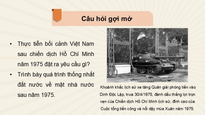 Giáo án điện tử Lịch sử 9 cánh diều Bài 15: Việt Nam từ năm 1975 đến năm 1991