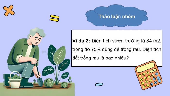 Giáo án điện tử Toán 5 chân trời Bài 58: Tìm giá trị phần trăm của một số