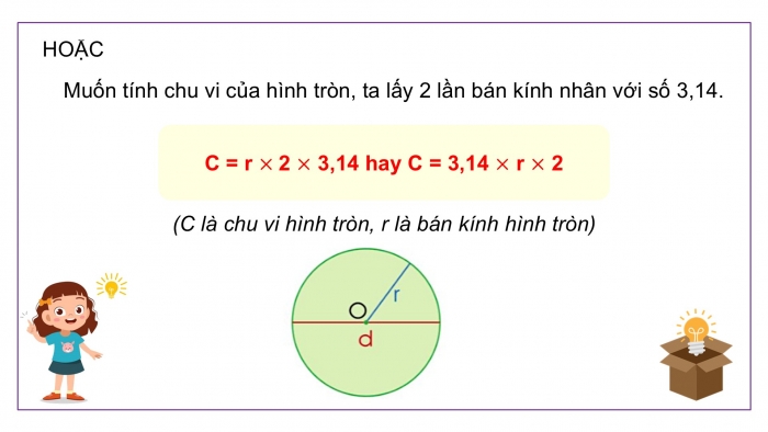 Giáo án điện tử Toán 5 cánh diều Bài 55: Chu vi hình tròn