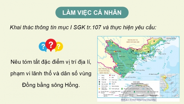 Giáo án điện tử Địa lí 12 chân trời Bài 26: Phát triển kinh tế – xã hội ở Đồng bằng sông Hồng