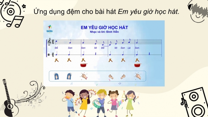 Giáo án PPT Âm nhạc 6 cánh diều Tiết 4: Ôn tập Bài đọc nhạc số 1, Ôn tập bài hoà tấu và bài tập tiết tấu, Ôn tập bài hát Em yêu giờ học hát