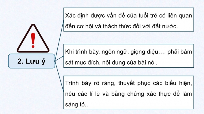 Giáo án điện tử Ngữ văn 12 chân trời Bài 6: Trao đổi về một vấn đề liên quan đến cơ hội và thách thức đối với đất nước