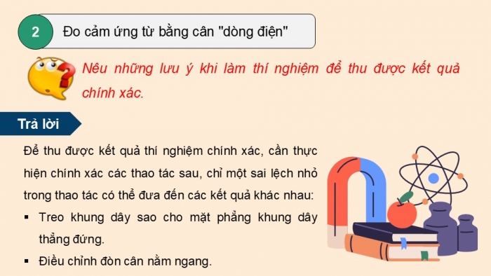 Giáo án điện tử Vật lí 12 chân trời Bài 11: Thực hành đo độ lớn cảm ứng từ