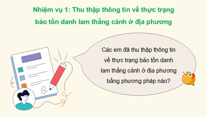 Giáo án điện tử Hoạt động trải nghiệm 12 chân trời bản 2 Chủ đề 6: Bảo tồn động vật, thực vật và cảnh quan thiên nhiên (P2)