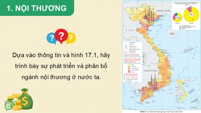 Giáo án điện tử Địa lí 12 cánh diều Bài 17: Thương mại và du lịch